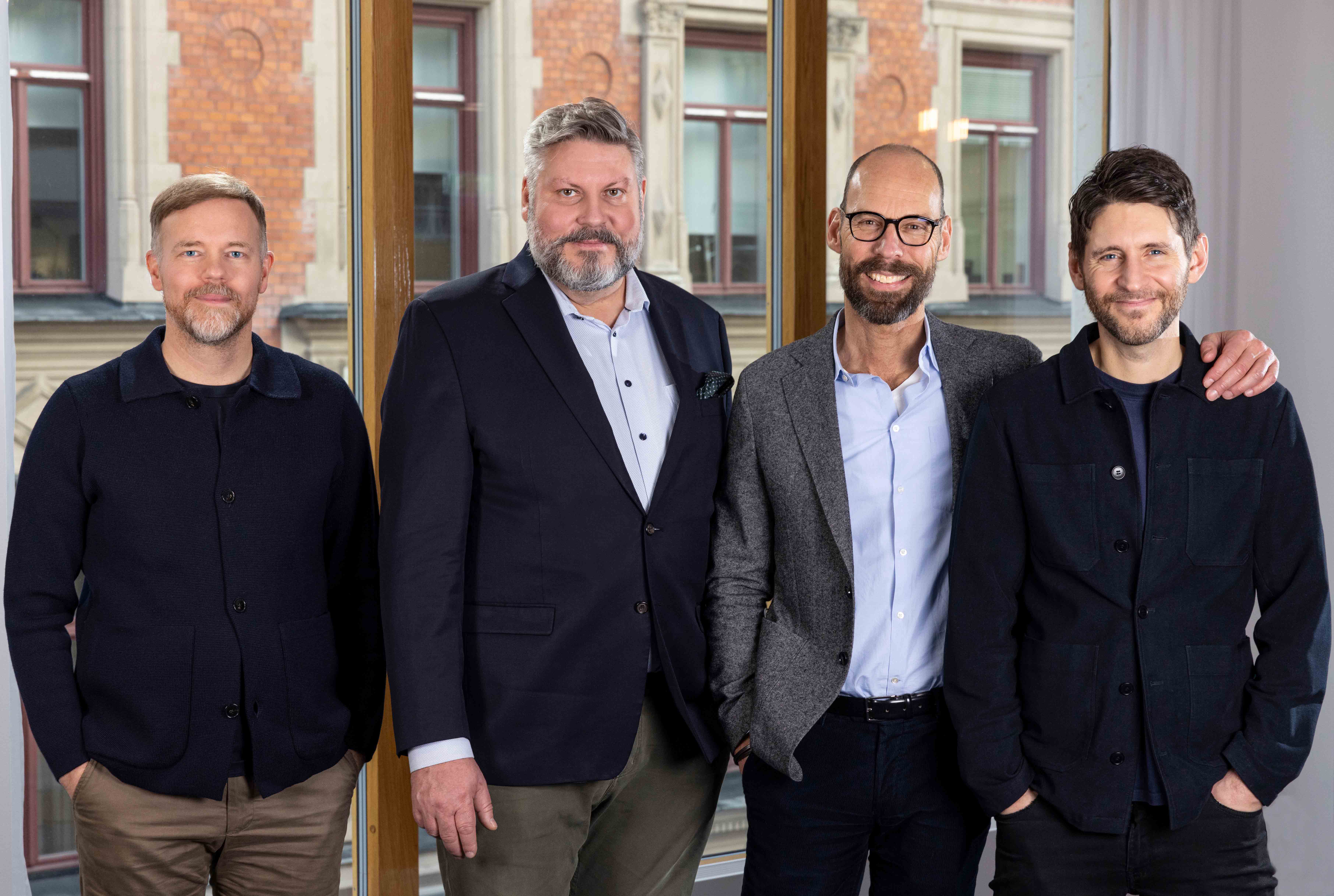 Grundarna av Singular Studios tillsammmans med Novas vd Michael Jäderlind