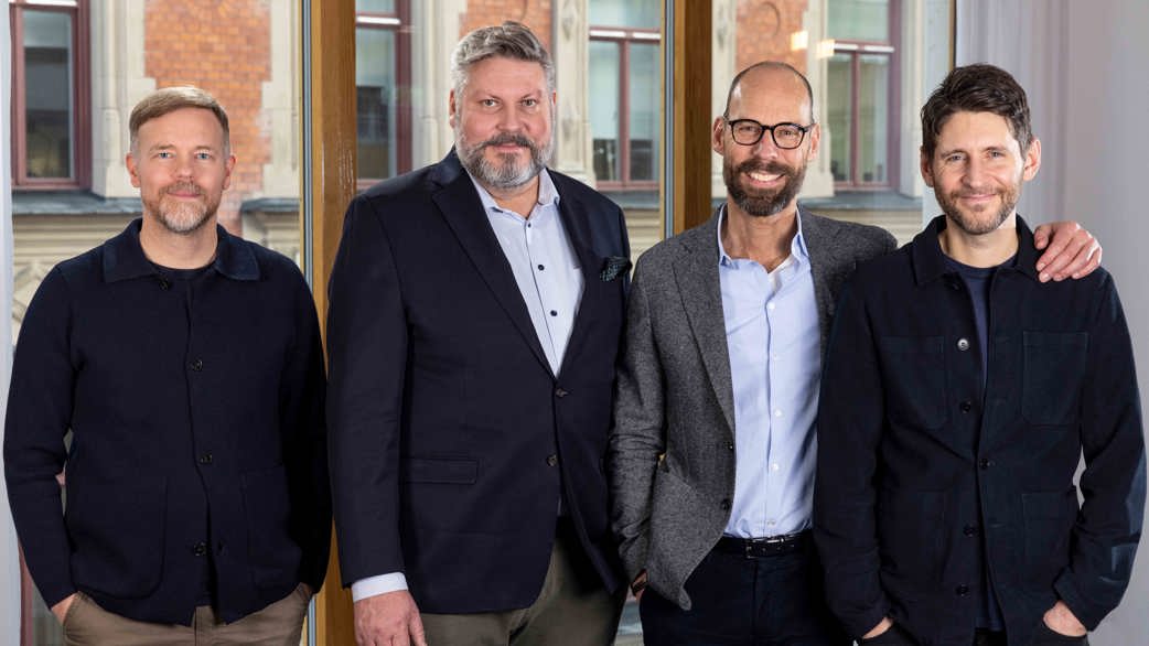 Grundarna av Singular Studios tillsammmans med Novas vd Michael Jäderlind