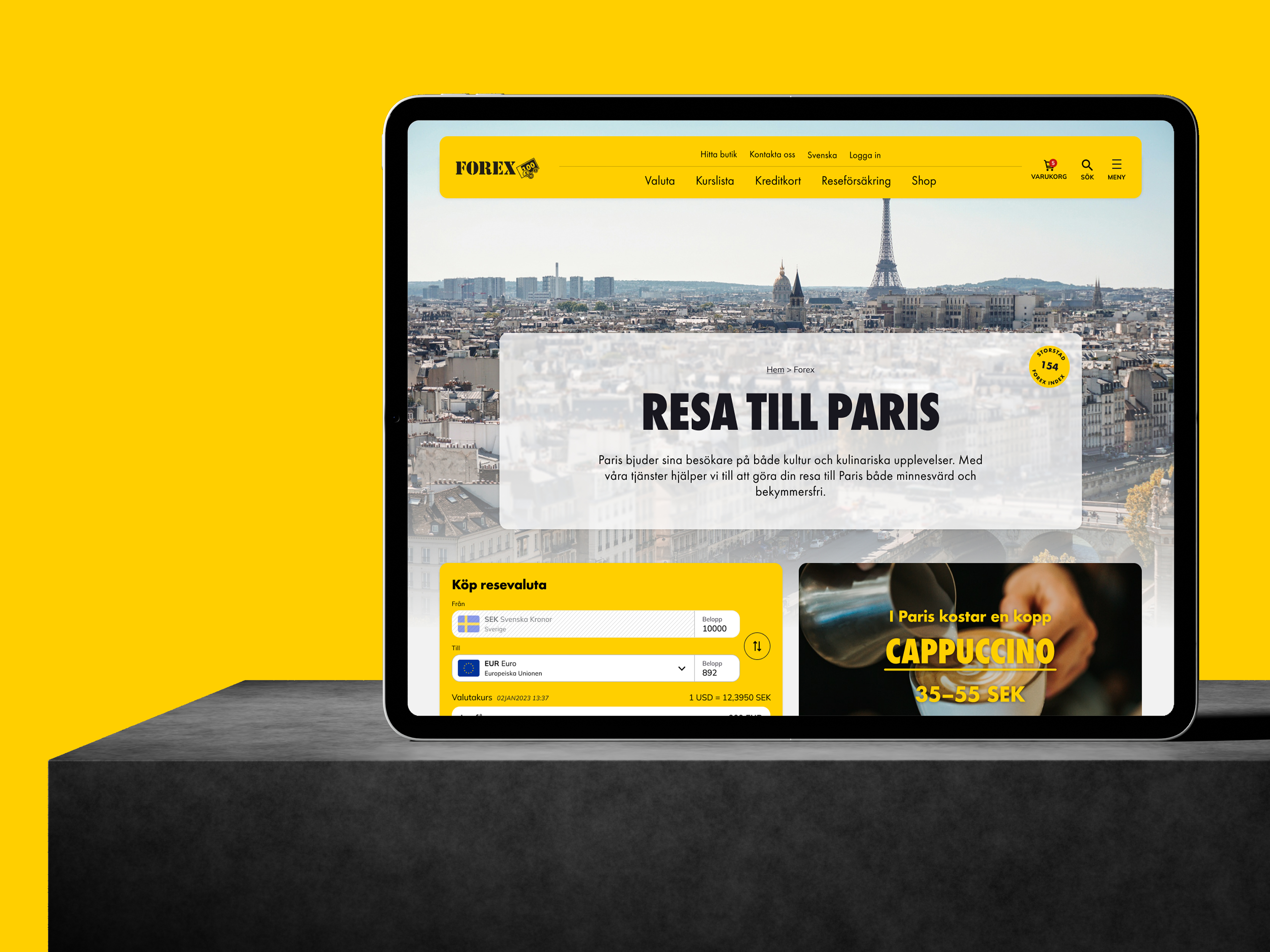 a view from the homepage