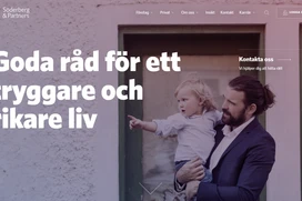 Goda råd för ett tryggare liv - text i bilden med en man med barn i famn i bilden