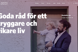 Text on image: good advice for a richer life. Image of man with a child in his arms