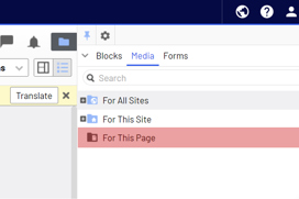 screenshot of optimizely for this page