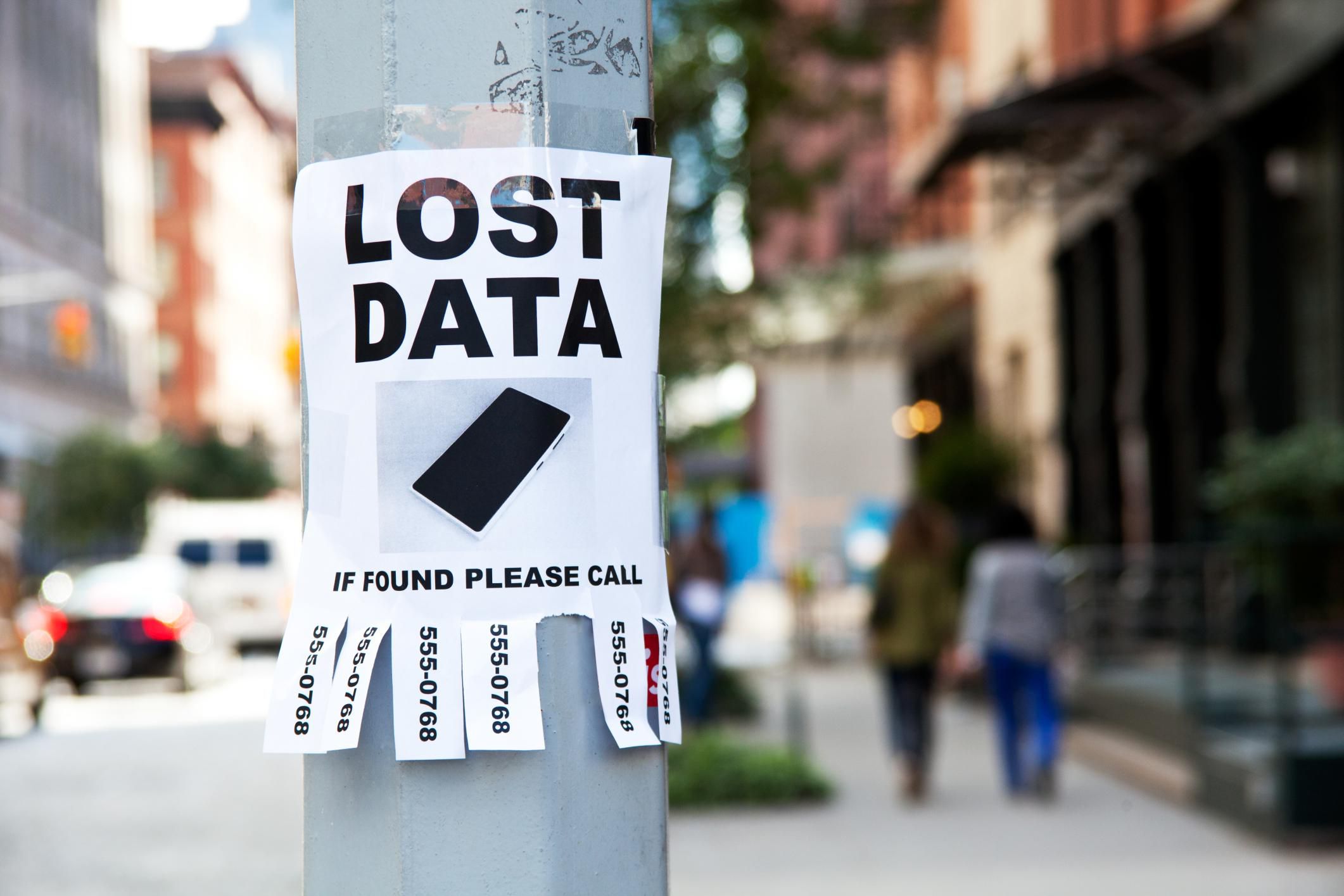 Lost data