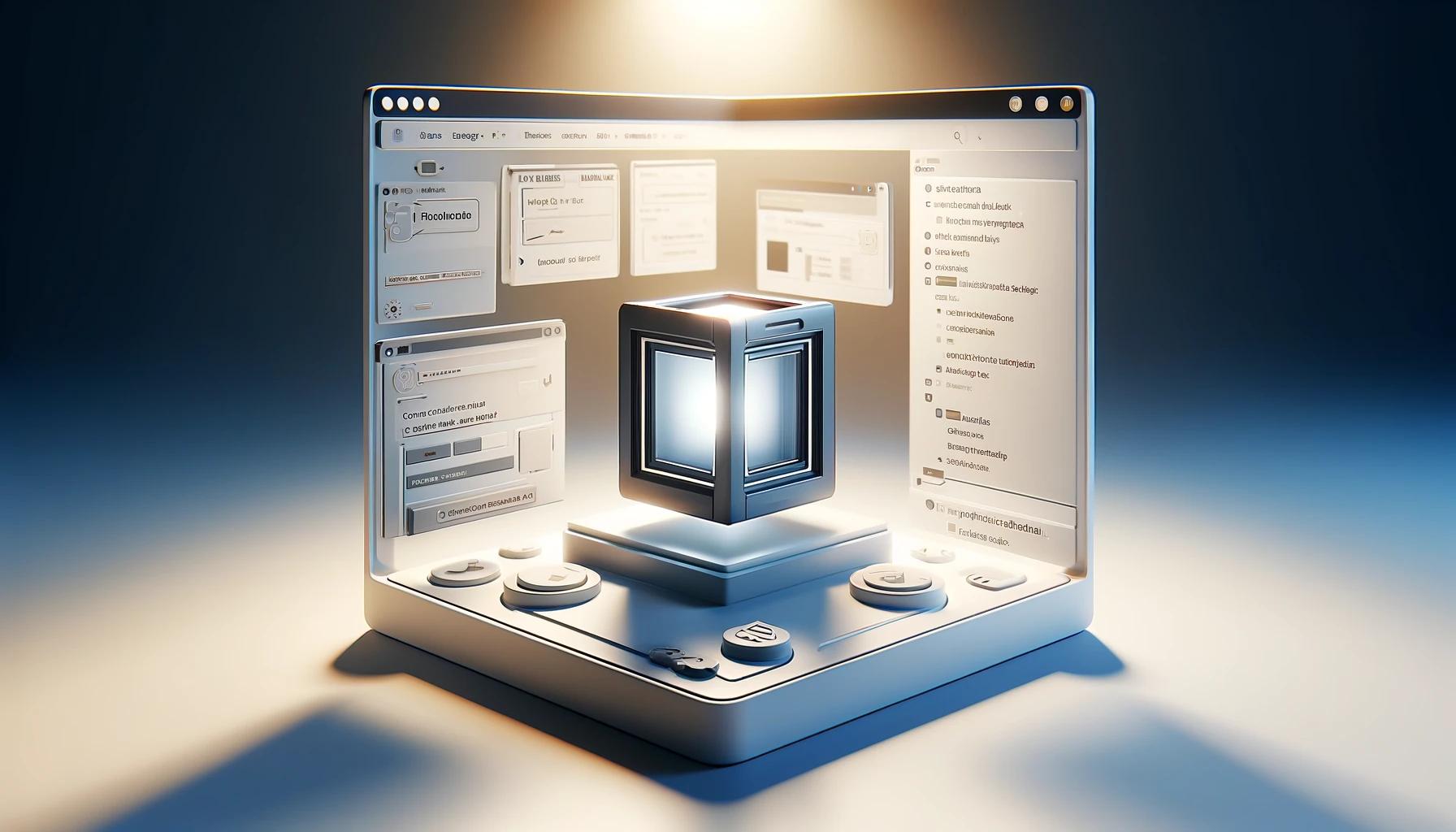 Futuristic image of using Blazor in Optimizely CMS