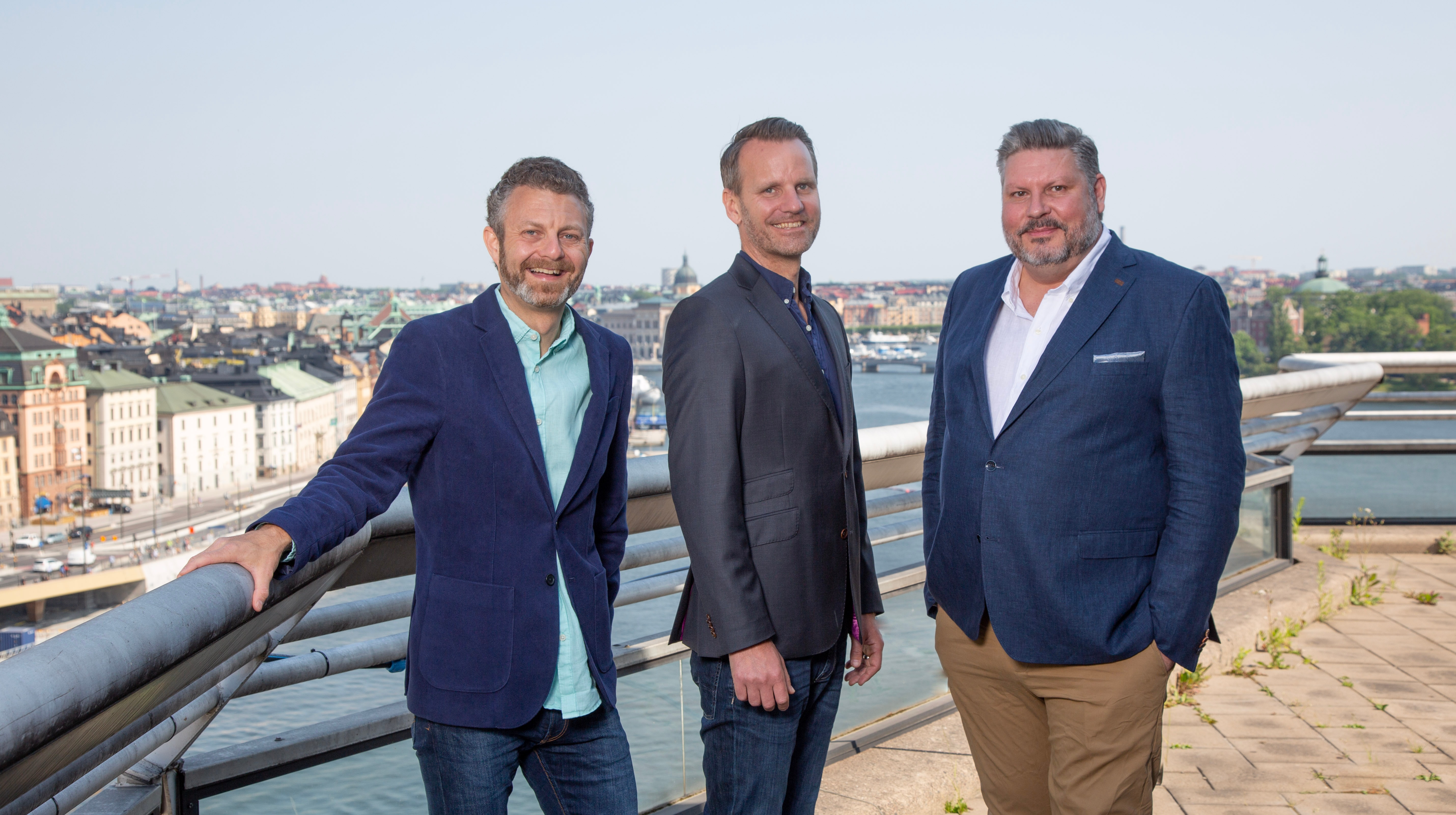 Michael Wahlgren, en av två grundare, samt vd Christian Litezings - Pineberry, och Michael Jäderlind, vd Nova Consulting Group Sverige