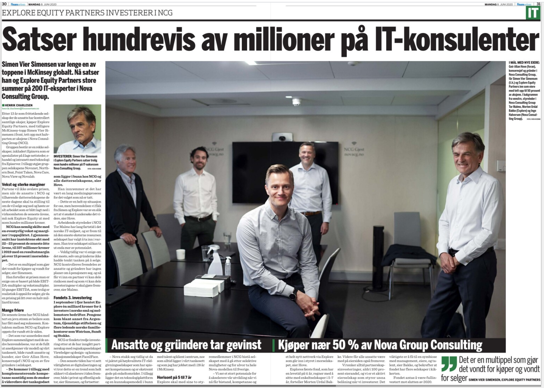 Geir Allan Hove tillsammans med nya investrarna