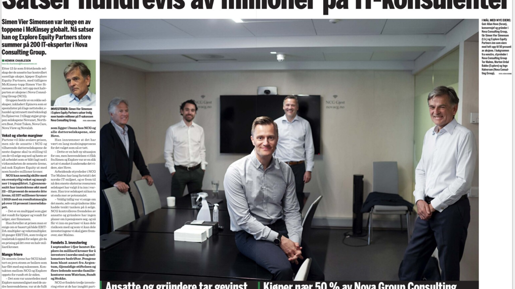 Geir Allan Hove tillsammans med nya investrarna