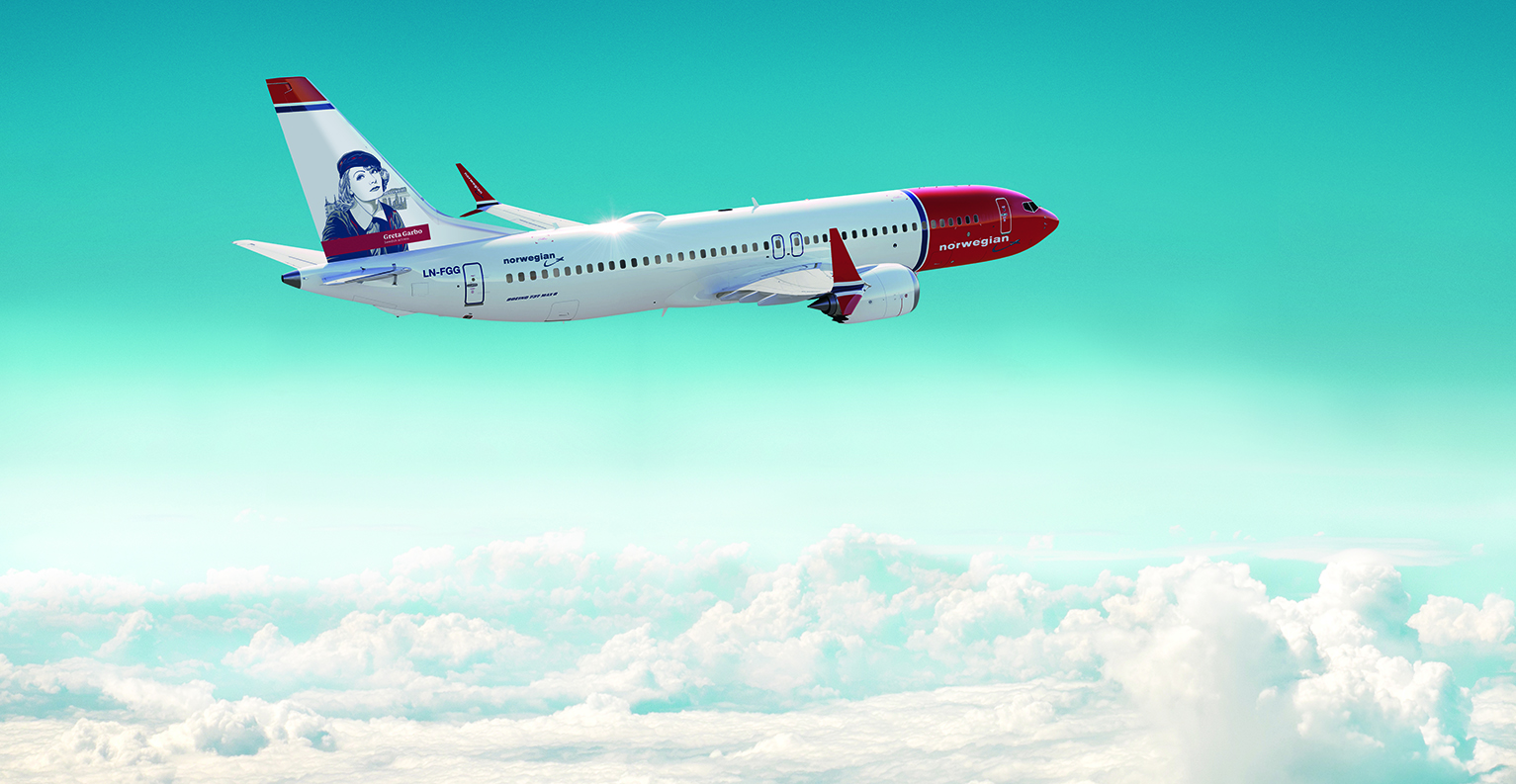 Norwegians aircraft MAX front