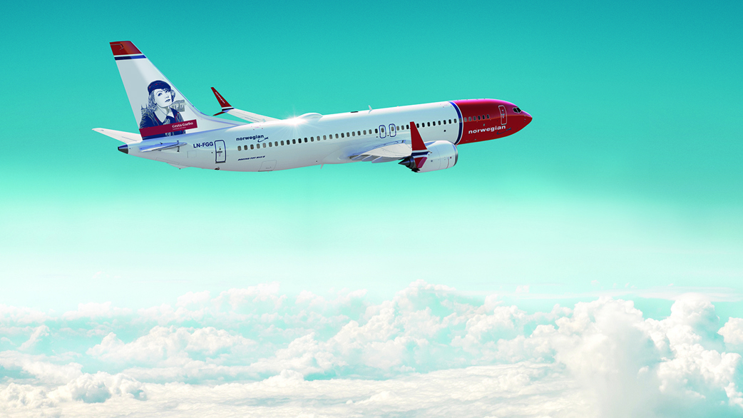 Norwegians aircraft MAX front