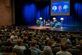 Panel discussion on stage