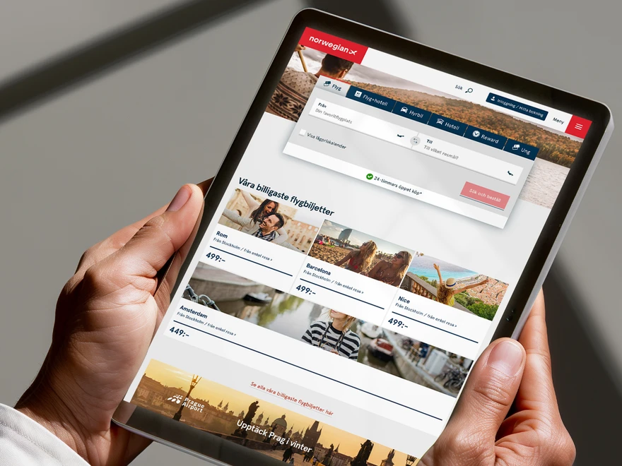 Norwegians destination homepage