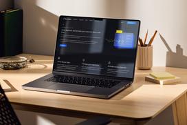 A laptop screen with the start page of Optimizely Data Platform