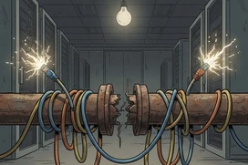 Image attempting to symbolize how things can get tangled up and broken
