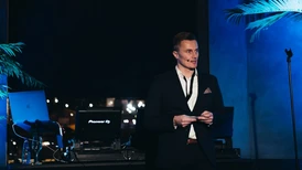 NCGs VD Geir Alla Hove håller tal
