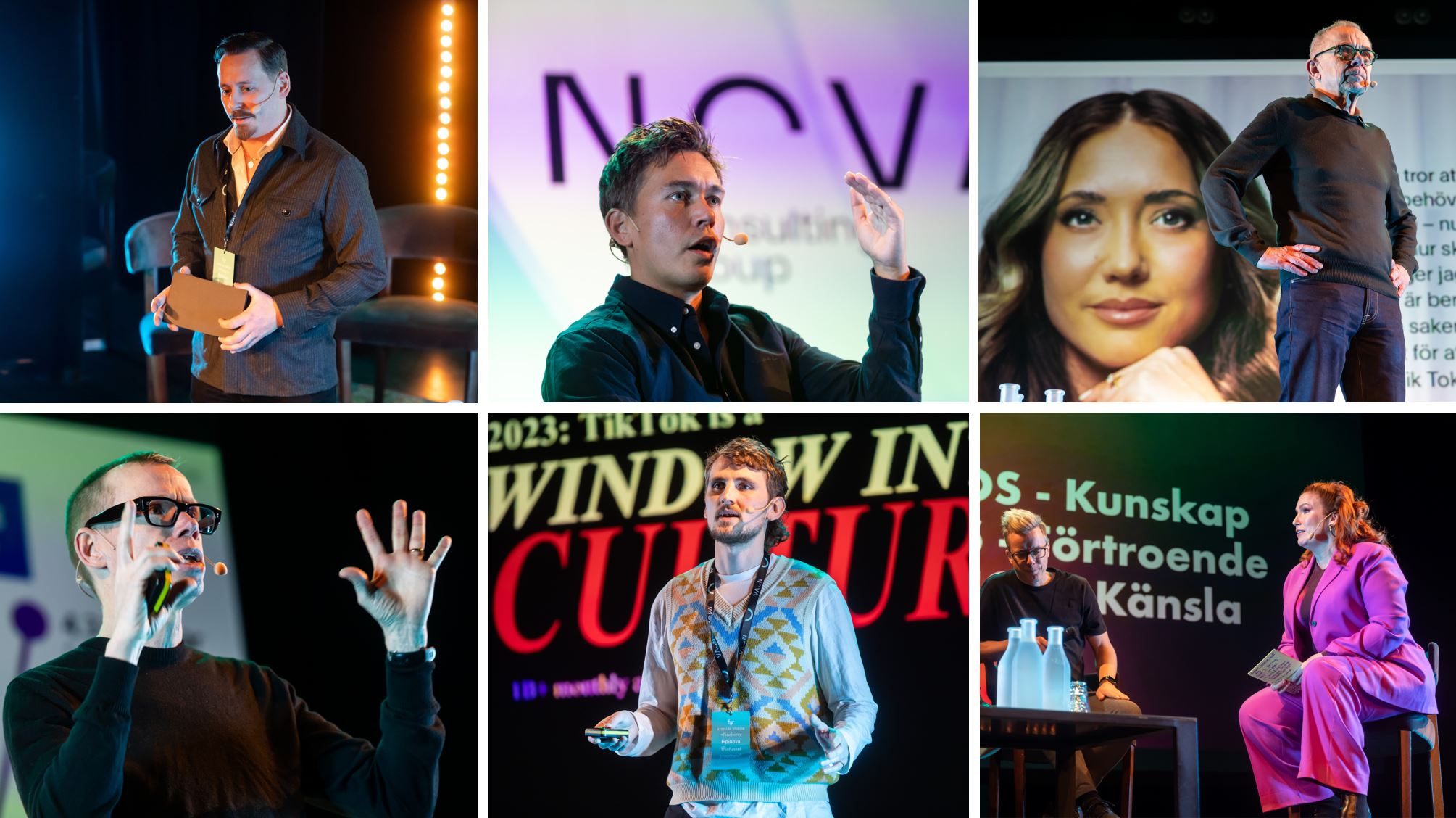 Pictures of the speakers at NOVA Day
