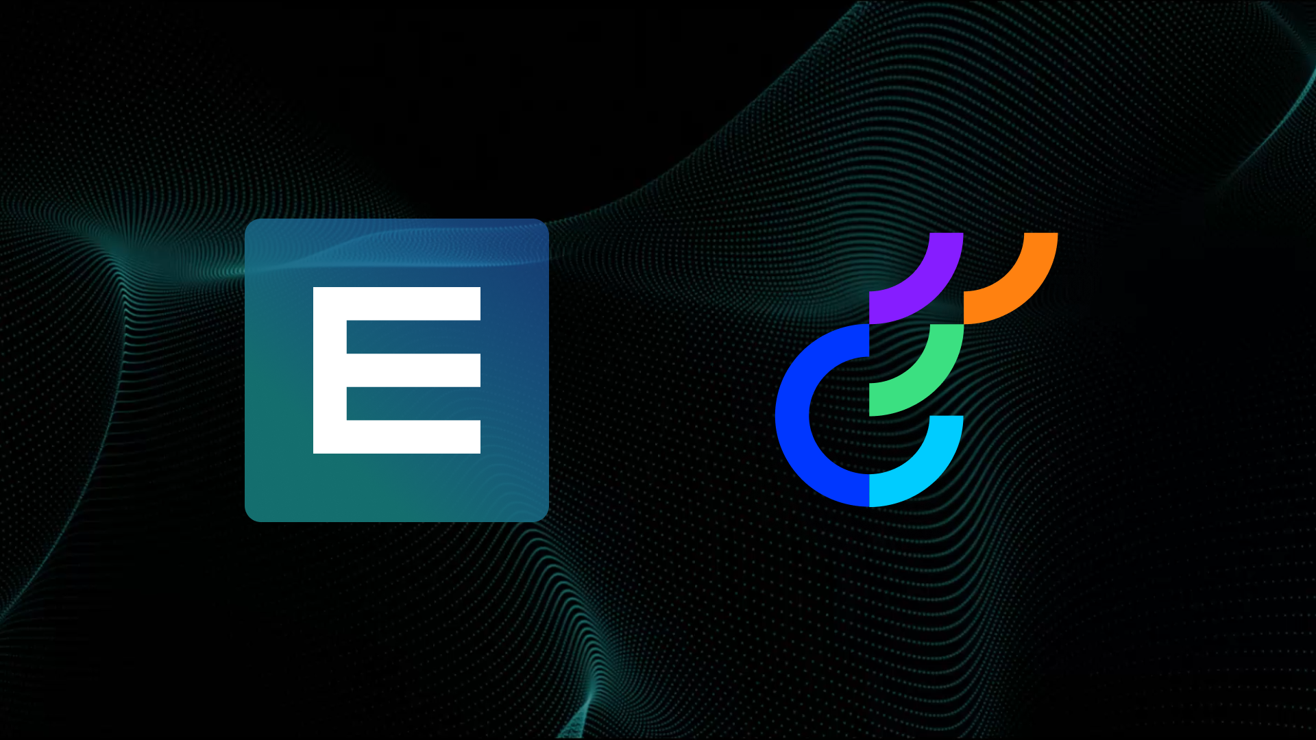 Epinova logo and Optimizely logo with black bakground