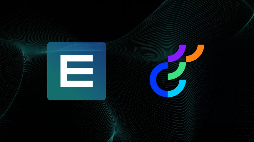 Epinova logo and Optimizely logo with black bakground
