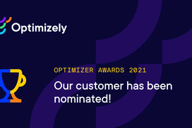 Optimizely flyer med nominering 2023