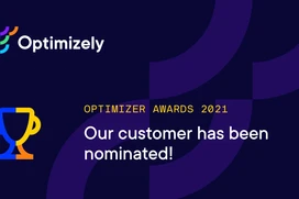 Optimizely flyer med nominering 2023