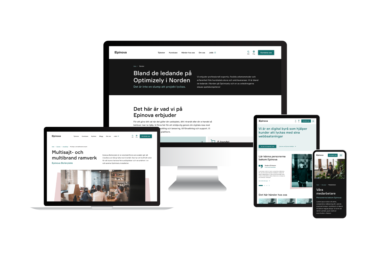 Websites in different devices
