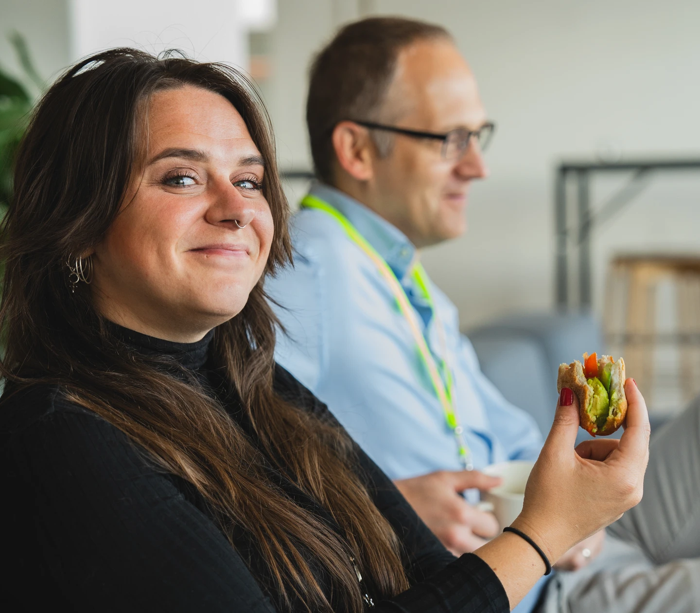 Olivia at Epinova Breakfast