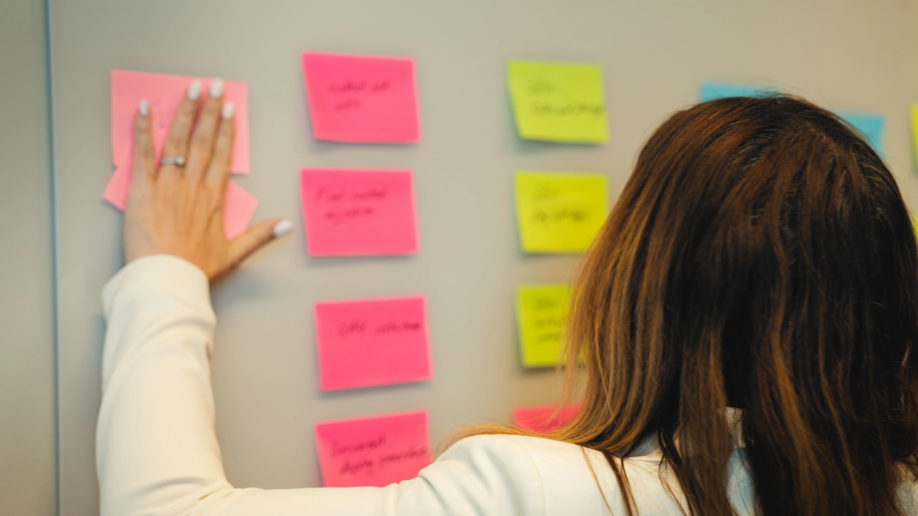 Workshop with postits