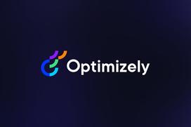 Optimizely logga mot mörk bakgrund